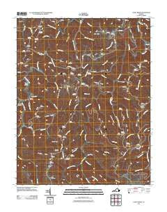Caney Ridge Virginia Historical topographic map, 1:24000 scale, 7.5 X 7.5 Minute, Year 2011