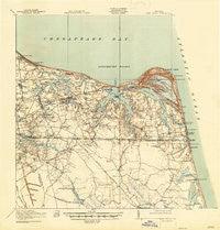 Cape Henry Virginia Historical topographic map, 1:62500 scale, 15 X 15 Minute, Year 1919