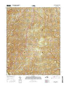 Castle Craig Virginia Current topographic map, 1:24000 scale, 7.5 X 7.5 Minute, Year 2016