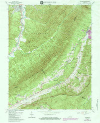Catawba Virginia Historical topographic map, 1:24000 scale, 7.5 X 7.5 Minute, Year 1963
