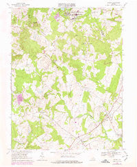 Catlett Virginia Historical topographic map, 1:24000 scale, 7.5 X 7.5 Minute, Year 1966