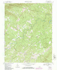 Charity Virginia Historical topographic map, 1:24000 scale, 7.5 X 7.5 Minute, Year 1967