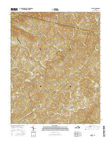 Charity Virginia Current topographic map, 1:24000 scale, 7.5 X 7.5 Minute, Year 2016