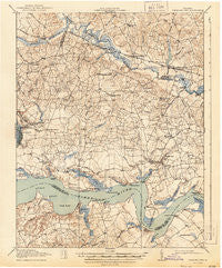 Charles City Virginia Historical topographic map, 1:62500 scale, 15 X 15 Minute, Year 1918