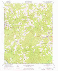 Charlotte Court House Virginia Historical topographic map, 1:24000 scale, 7.5 X 7.5 Minute, Year 1968