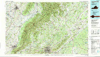 Charlottesville Virginia Historical topographic map, 1:100000 scale, 30 X 60 Minute, Year 1986