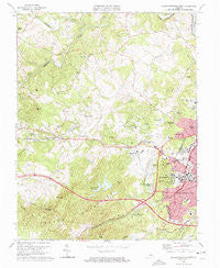 Charlottesville West Virginia Historical topographic map, 1:24000 scale, 7.5 X 7.5 Minute, Year 1973