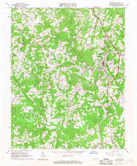 Chatham Virginia Historical topographic map, 1:24000 scale, 7.5 X 7.5 Minute, Year 1965