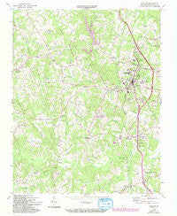 Chatham Virginia Historical topographic map, 1:24000 scale, 7.5 X 7.5 Minute, Year 1965
