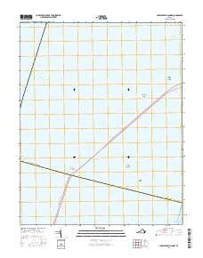 Chesapeake Channel Virginia Current topographic map, 1:24000 scale, 7.5 X 7.5 Minute, Year 2016