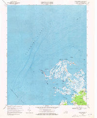 Chesconessex Virginia Historical topographic map, 1:24000 scale, 7.5 X 7.5 Minute, Year 1968