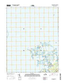 Chesconessex Virginia Current topographic map, 1:24000 scale, 7.5 X 7.5 Minute, Year 2016