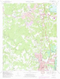 Chester Virginia Historical topographic map, 1:24000 scale, 7.5 X 7.5 Minute, Year 1969
