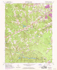 Chesterfield Virginia Historical topographic map, 1:24000 scale, 7.5 X 7.5 Minute, Year 1963