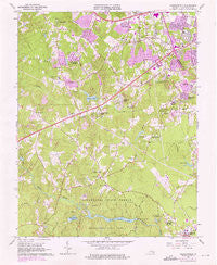 Chesterfield Virginia Historical topographic map, 1:24000 scale, 7.5 X 7.5 Minute, Year 1963