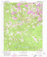 Chesterfield Virginia Historical topographic map, 1:24000 scale, 7.5 X 7.5 Minute, Year 1963