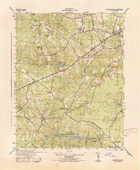 Chesterfield Virginia Historical topographic map, 1:31680 scale, 7.5 X 7.5 Minute, Year 1943