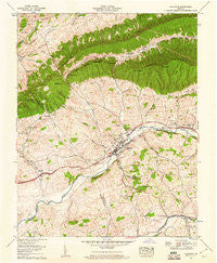 Chilhowie Virginia Historical topographic map, 1:24000 scale, 7.5 X 7.5 Minute, Year 1958