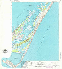 Chincoteague East Virginia Historical topographic map, 1:24000 scale, 7.5 X 7.5 Minute, Year 1965