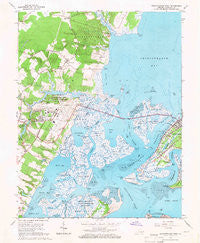 Chincoteague West Virginia Historical topographic map, 1:24000 scale, 7.5 X 7.5 Minute, Year 1965