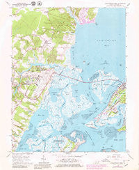 Chincoteague West Virginia Historical topographic map, 1:24000 scale, 7.5 X 7.5 Minute, Year 1965