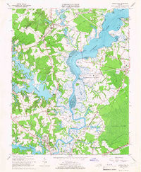 Chuckatuck Virginia Historical topographic map, 1:24000 scale, 7.5 X 7.5 Minute, Year 1965