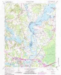 Chuckatuck Virginia Historical topographic map, 1:24000 scale, 7.5 X 7.5 Minute, Year 1965