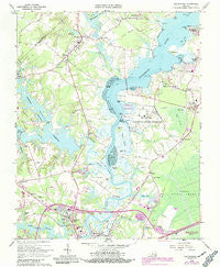 Chuckatuck Virginia Historical topographic map, 1:24000 scale, 7.5 X 7.5 Minute, Year 1965