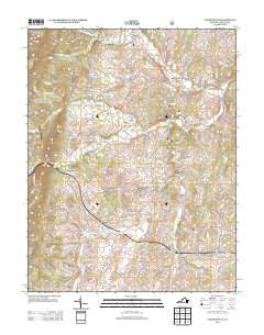 Churchville Virginia Historical topographic map, 1:24000 scale, 7.5 X 7.5 Minute, Year 2013