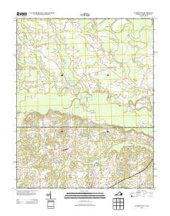 Claresville Virginia Historical topographic map, 1:24000 scale, 7.5 X 7.5 Minute, Year 2013