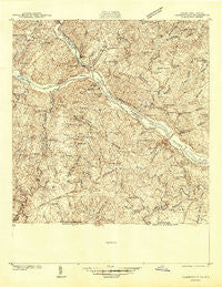 Clarksville Virginia Historical topographic map, 1:48000 scale, 15 X 15 Minute, Year 1941