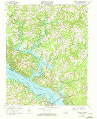 Clarksville North Virginia Historical topographic map, 1:24000 scale, 7.5 X 7.5 Minute, Year 1968