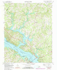 Clarksville North Virginia Historical topographic map, 1:24000 scale, 7.5 X 7.5 Minute, Year 1968