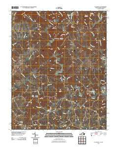 Claudville Virginia Historical topographic map, 1:24000 scale, 7.5 X 7.5 Minute, Year 2010