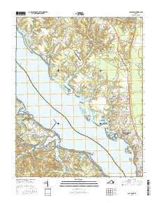 Clay Bank Virginia Current topographic map, 1:24000 scale, 7.5 X 7.5 Minute, Year 2016
