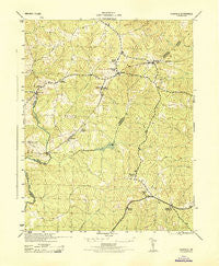 Clayville Virginia Historical topographic map, 1:31680 scale, 7.5 X 7.5 Minute, Year 1944