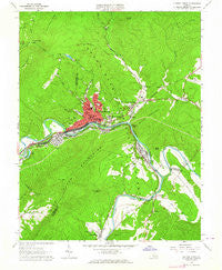 Clifton Forge Virginia Historical topographic map, 1:24000 scale, 7.5 X 7.5 Minute, Year 1962