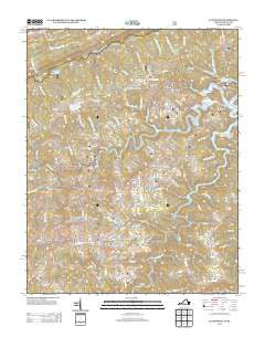 Clintwood Virginia Historical topographic map, 1:24000 scale, 7.5 X 7.5 Minute, Year 2013