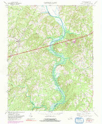 Clover Virginia Historical topographic map, 1:24000 scale, 7.5 X 7.5 Minute, Year 1968