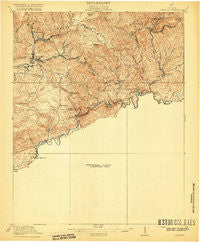 Coeburn Virginia Historical topographic map, 1:62500 scale, 15 X 15 Minute, Year 1920