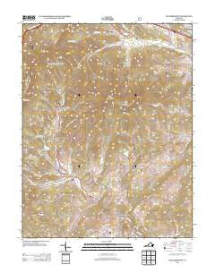 Collierstown Virginia Historical topographic map, 1:24000 scale, 7.5 X 7.5 Minute, Year 2013
