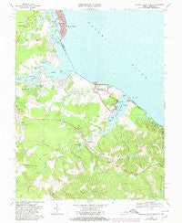 Colonial Beach South Virginia Historical topographic map, 1:24000 scale, 7.5 X 7.5 Minute, Year 1968