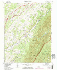 Cornwall Virginia Historical topographic map, 1:24000 scale, 7.5 X 7.5 Minute, Year 1967