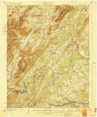 Covesville Virginia Historical topographic map, 1:62500 scale, 15 X 15 Minute, Year 1929