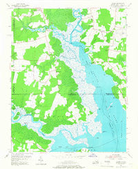 Creeds Virginia Historical topographic map, 1:24000 scale, 7.5 X 7.5 Minute, Year 1954