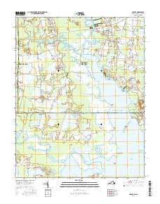 Creeds Virginia Current topographic map, 1:24000 scale, 7.5 X 7.5 Minute, Year 2016