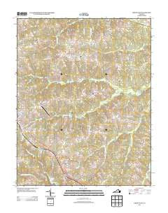 Crewe East Virginia Historical topographic map, 1:24000 scale, 7.5 X 7.5 Minute, Year 2013