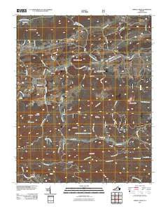 Cripple Creek Virginia Historical topographic map, 1:24000 scale, 7.5 X 7.5 Minute, Year 2011