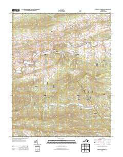 Cripple Creek Virginia Historical topographic map, 1:24000 scale, 7.5 X 7.5 Minute, Year 2013