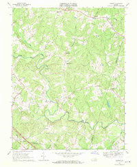 Dabneys Virginia Historical topographic map, 1:24000 scale, 7.5 X 7.5 Minute, Year 1968